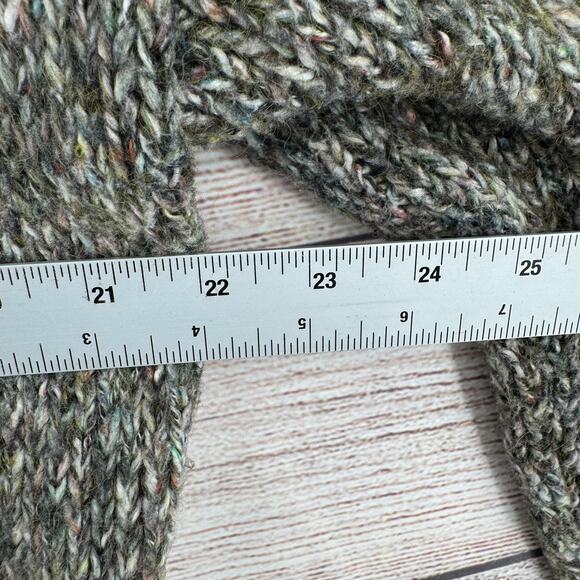 Lucky Brand Open Front Cardigan Sweater Womens Large Green Brown - Picture 9 of 10